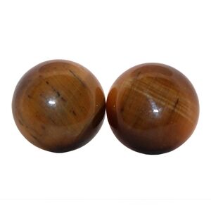 12mm Round Tigers Eye Silver Stud Earrings 12RSSE9